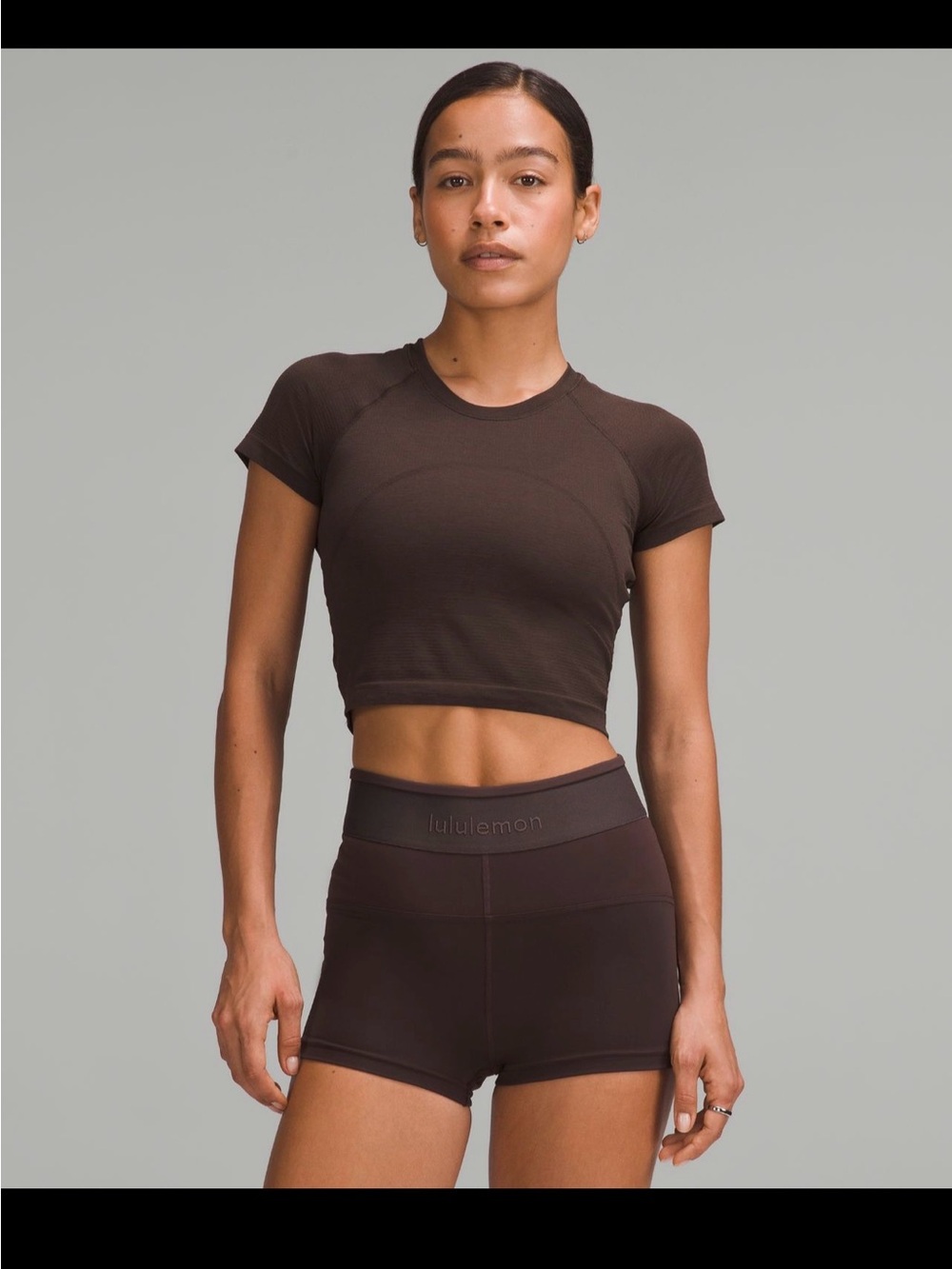 Lululemon Swiftly Tech Cropped Short-Sleeve
Shirt 2.0 | size 8